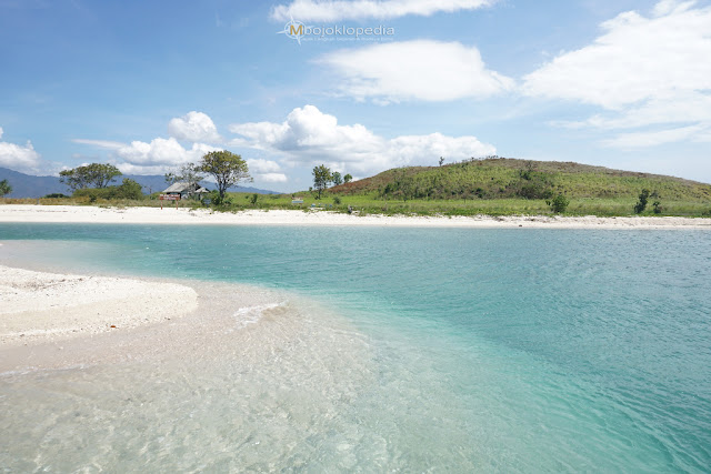 Clear sea water around the island
